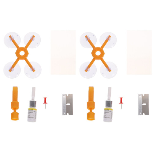 2Ensembles Kit Réparation Fissure Pare- Auto Usage Facile