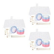 3Sets Comfortable Purple DIY Bag Supplies for Cross-Body Bag Making