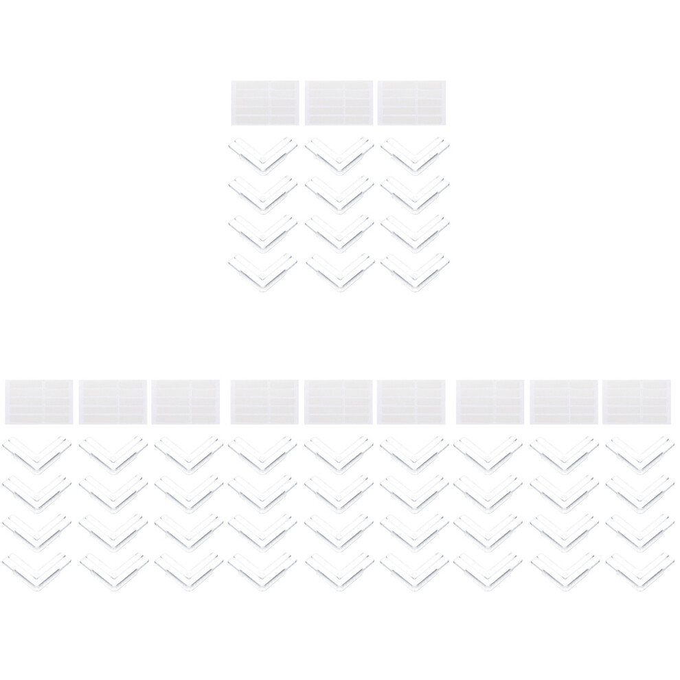 48Pcs Table And Window Corner Protectors Pvc Soft Safety Bumpers White Artibetter