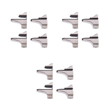 3 Count Zinc Alloy Glass Clip Shelf Clips Panel Mounting Hardware