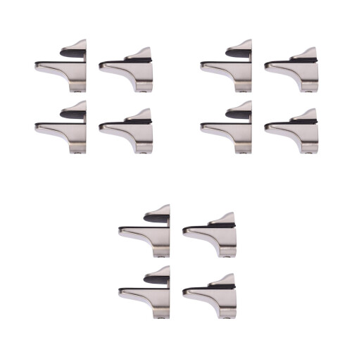 3 Count Zinc Alloy Glass Clip Shelf Clips Panel Mounting Hardware