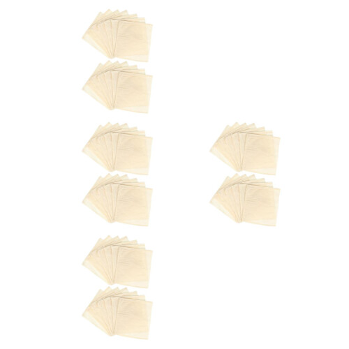 200Pcs Light Yellow Strainer Bags for Cooking Tea Coffee Filter