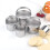 5-Pc Circle Biscuit Cutter Set with Ring Handle, Stainless Steel Dough Cutters – Compatible with All Baking Needs 1