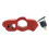 2Sets Motorcycle Handlebar Anti-Theft Lock Red Aluminum Alloy Security 1