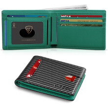 Wallet for Men Slim 11 Credit Card Holder Slots Leather RFID Blocking Small Thin Men's Wallet Bifold Minimalist Front Pocket Large Capacity Box