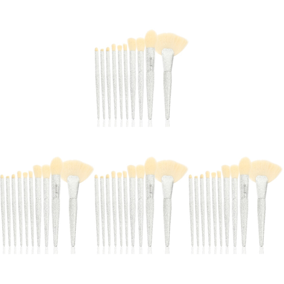 Villcase White 4Sets Blending And Eye Brushes Makeup Tools For Women