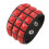 Punk Fashion Leather Stud Earrings Three-Row Square 1