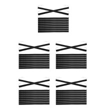 50Pcs Adjustable Black Cotton Hard Hat Sweatbands Durable Pads
