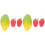 6St Kindvriendelijke Simulatie Fruit Percussie Instrumenten Set 1