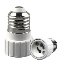 Izzóadapter - E27-GU10 izzófoglalat adapter120 hőálló kerámia E27 szabványos közepes foglalatról GU10 tűs foglalatra átalakító