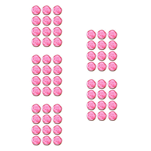 60Pcs Rose Floating Party Candles Smokeless