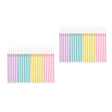 48Pcs Colorful Slender Candles for Cake Decoration and Birthdays