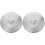 2Pcs Alloy Drum Cymbals Silver Color for Drum Set Accessory Pack 1