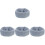 4Pcs Portable Dog Snood Grey Comfortable Earmuff Durable Pet Accessory 1