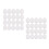 40Pcs White Beauty Powder Puff Compact Size for Precise Face Makeup 1