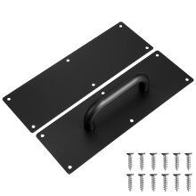 6Pcs Black Stainless Steel Commercial Door Pull Handles for Home Use