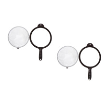 2Pcs White Cotton Tea Filter Bags for Coffee and Milk Tea