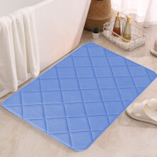 Tapis de bain antidérapant en velours polaire et mousse à mémoire de forme, absorbant et lavable en machine, pour salle de bain, douche,