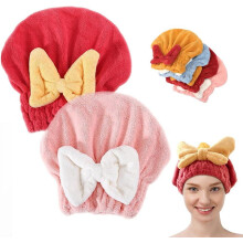 2Pcs Super Absorbent Microfiber Hair Towel Wrap for Women, Quick-Drying, Thickened, Soft Bow Tie – Compatible with Long Curly Hair