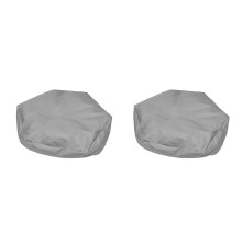 2Pcs Waterproof Grey Cover Durable Oxford Cloth Protector