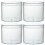 12Pcs White Acrylic Transparent Candy and Cake Storage Containers 1