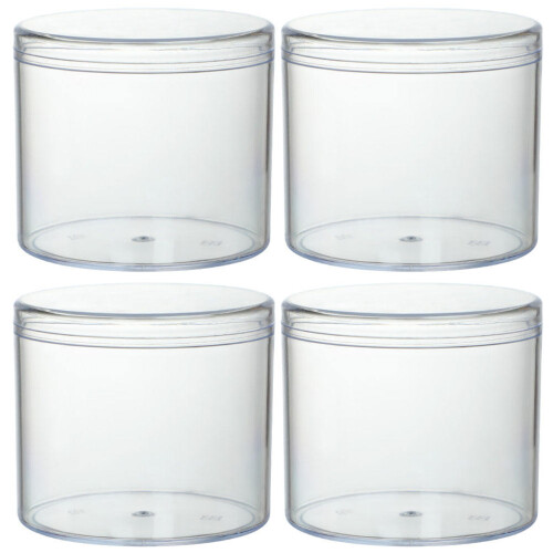 12Pcs White Acrylic Transparent Candy and Cake Storage Containers
