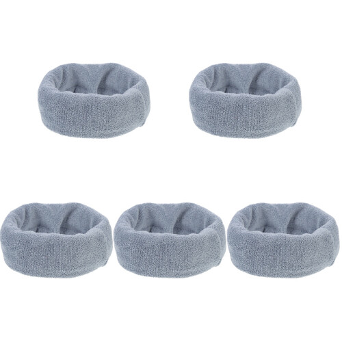 5Pcs Grey Multi-Function Dog Snood Comfortable Elastic Pet Earmuffs
