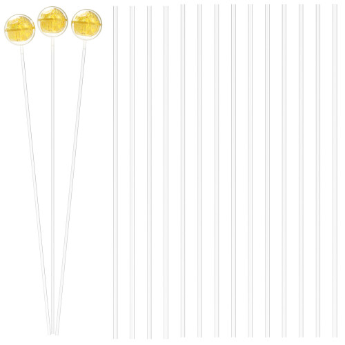 600Pcs White Candy Decoration Sticks Practical Chocolate Muffin Holder