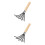 2Pcs Black Clam Rake with Wooden Handle and Net Design for Shellfish 1
