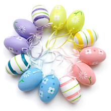 QenASHaing Easter Egg Decorative Gift, DIY Painted Simulated Plastic Eggs