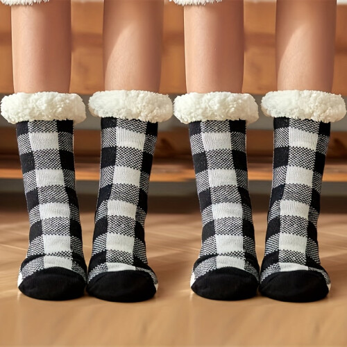Christmas Slipper Socks Non-Slip 2-Pack