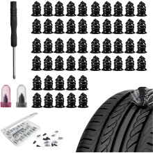 Heavy Duty Tire Repair Kit with Rubber Nails & Spiral Plugs – Compatible with Car, Motorcycle, Truck – Quick Vacuum Fix
