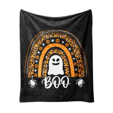 Couverture légère et mignonne pour Halloween, douce et confortable, 100 x 75 cm, thème effrayant pour canapé, lit, soirées cinéma – Convient