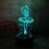 YSITIANNA Νέα Χορεύτρια Μπαλέτου 3D RGB Νυχτικά Φώτα με Τηλεχειριστήριο USB με Αφή, 1