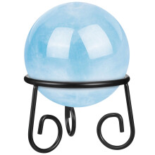 Ensemble boule de jardin réfléchissante en verre brillant Milisten (1 pièce) et support - Décoration pour la maison et le jardin