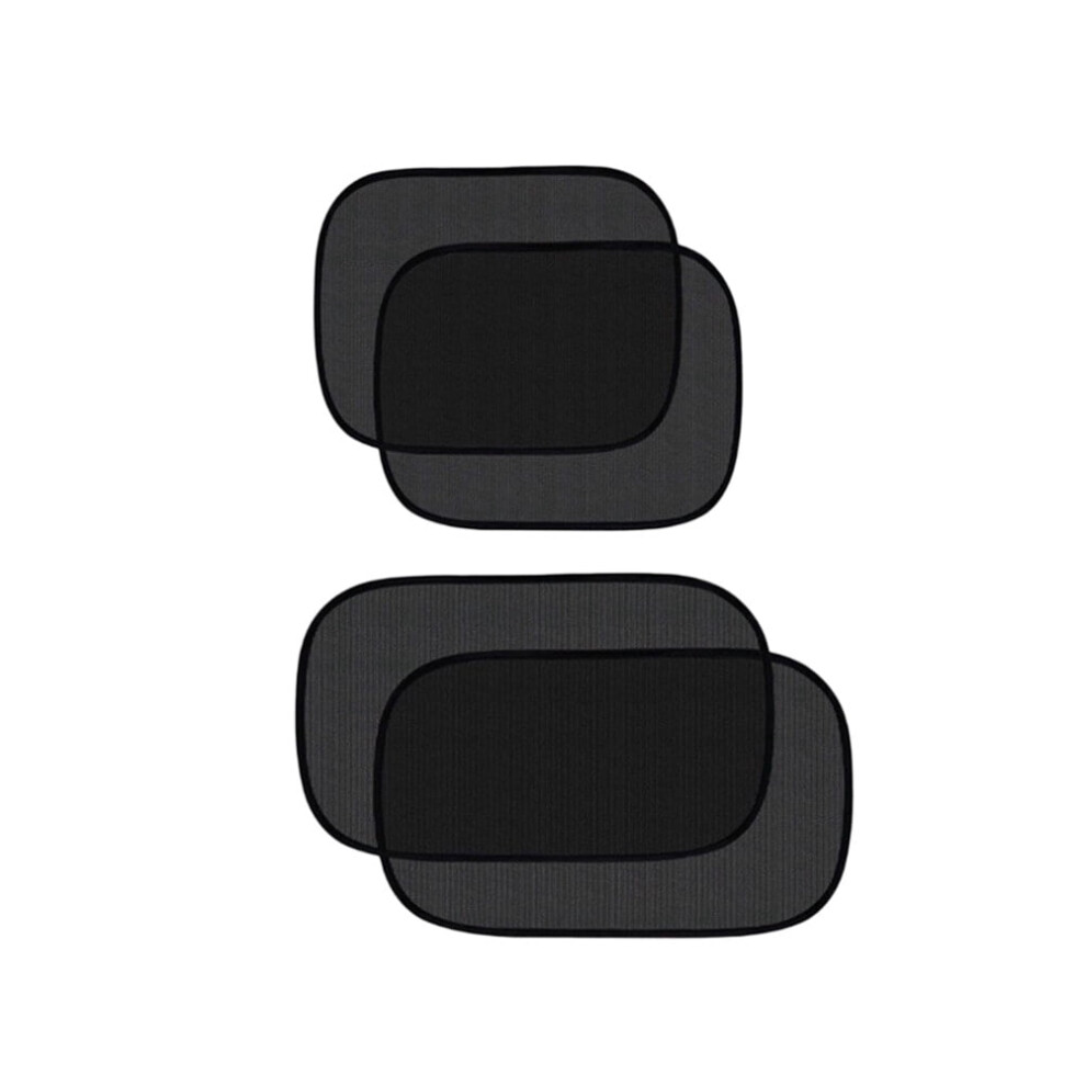 Vehicle Window Shades Static Cling 4Pcs Black 900223278807