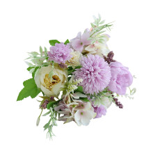 Kunstige lange røde roserbukett, realistiske blomster til Valentinsdag og morsdag, bryllupsdekorasjon, hjemmedekorasjon, romantisk gave