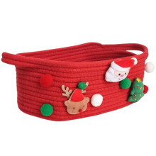 Panier de rangement sur le thème de Noël pour ranger les petits objets, porte-cadeaux, organisateur grande capacité pour la maison et le bureau,