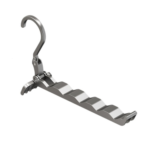 Portable Folding Clothes Drying Rack Convenient Designs with 5 Hangers Home Accessory for Small Space Hanging Solution