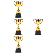 4Pcs Mini Trophy Model Golden Kids Prize Cup for Party and School