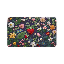 Liquidation ! Tapis décoratif pour la maison, motif fraise, en fibre de polyester douce, idéal pour la cuisine, la salle de bain et le salon.