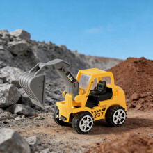 Upgraded Random 1 Piece Package Children's Pullback Gift Box Engineering Car Toy Boy Excavator Model Birthday Gift