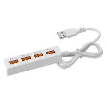 Cabo divisor USB 2.0 4 em 1, cabo divisor de energia USB, cabo divisor USB 2.0 macho para 4 USB fêmea, carregamento e transferência de dados.