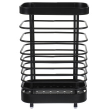 1Set Iron Chopsticks Holder Countertop Utensil Holder For Kitchen And Commercial Use Black