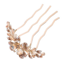 Minkissy Brauthaarkamm mit Strasssteinen, eleganter Haarschmuck für Damenhochzeiten, 1 Paar
