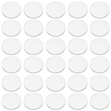 100pcs Clear Acrylic Circles (25mm) Mini Bases for Miniatures, Wargames, Crafts, Keychains – Compatible with Warhammer & D&D