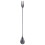 2Pièces Bâtons Remuage Cocktail Acier Noir Polyvalents Cuisine 1