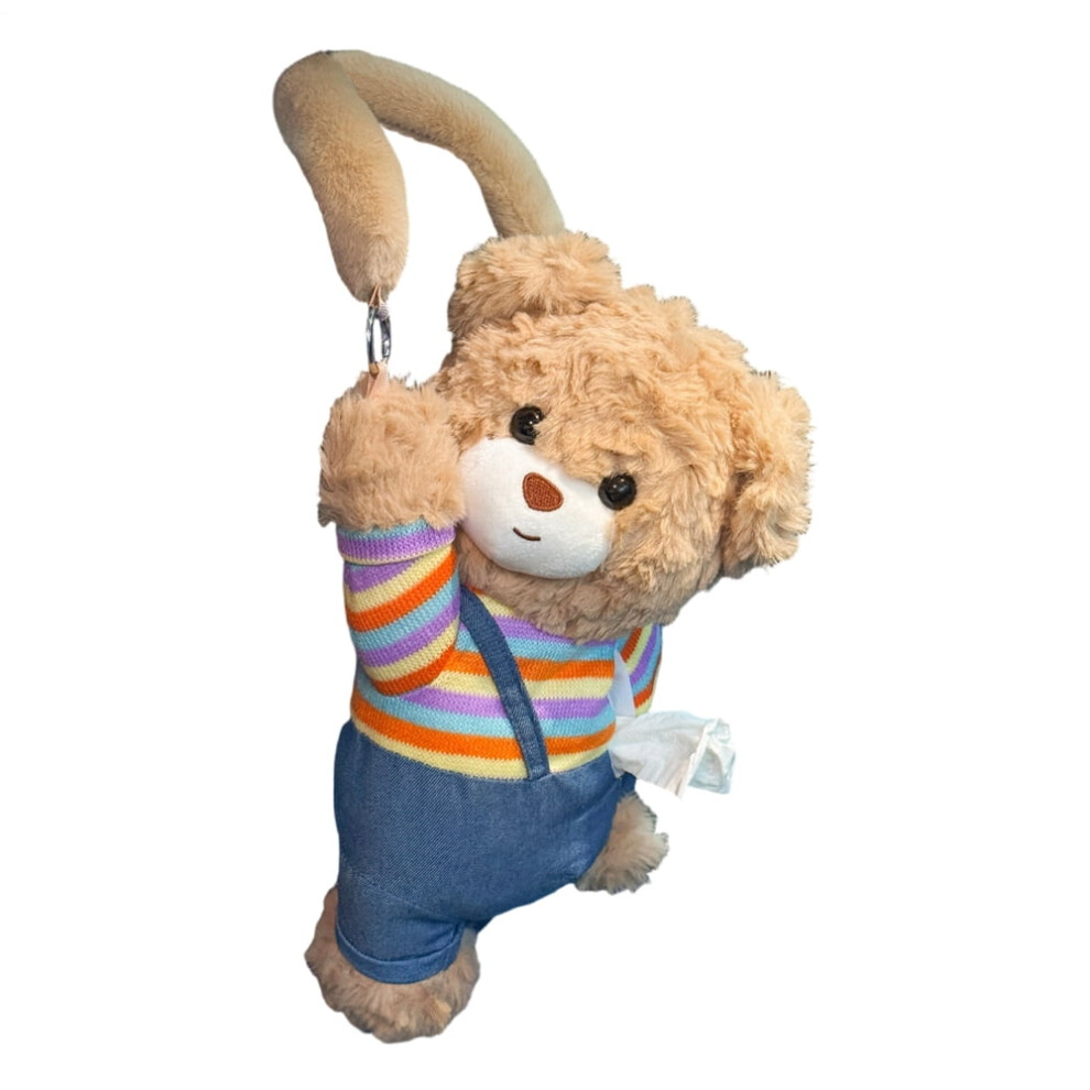 Plush Bear Car Tissue Box Organizer Â Compatible With Suvs, Rvs, Sedans, Trucks 9402001267733