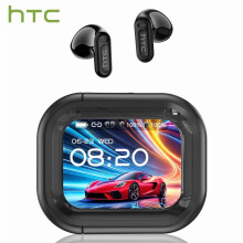 Kabellose In-Ear-Kopfhörer mit LCD-Bildschirm für Gaming, Bluetooth 6.0, Touch-Steuerung, integriertes Mikrofon