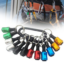 12pc Portable Bit Holder Keychain for Impact Driver – Hex Shank Screwdriver Bits, Quick-Release Extension Bar, Compatible with Impact Drivers